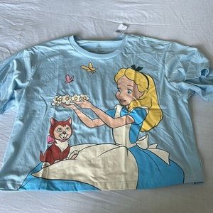 Alice in Wonderland cropped shirt